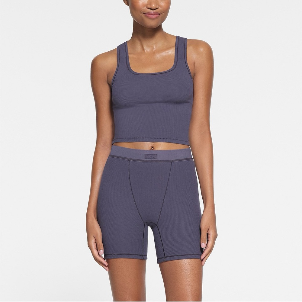 ✨ SKIMS Cotton Rib Tank & Short SET - Picture 2 of 9